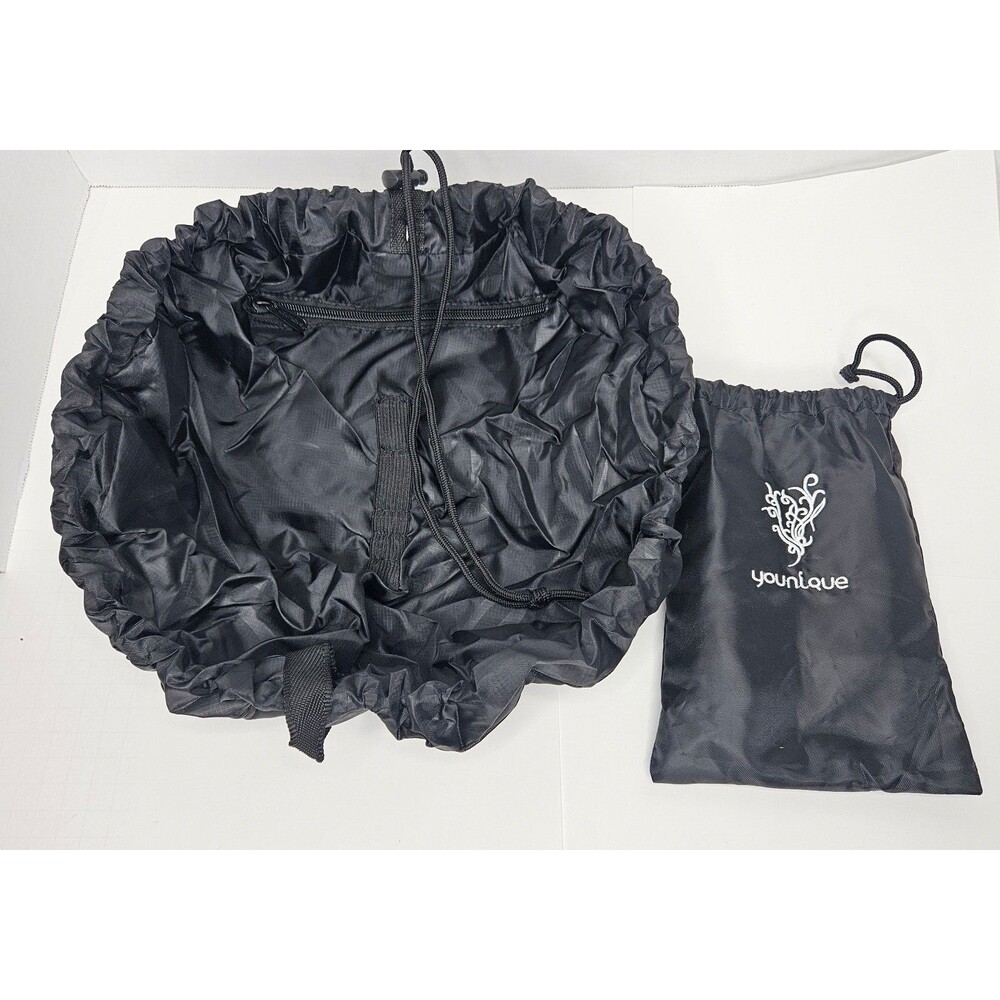 New Younique Black Cinch Drawstring Makeup Bag